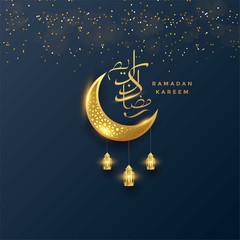 ramadan kareem islamic greeting card background vector illustration