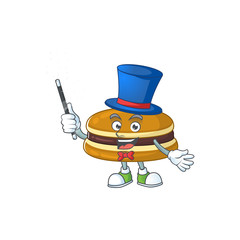 Charming dorayaki cartoon design performance as a Magician style