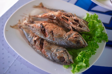 Fried mackerel