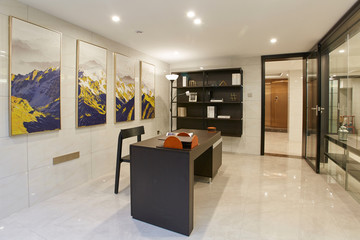 Living room in renovated model room