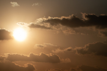 beautiful sunrise on the Jeju island