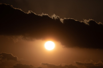 beautiful sunrise on the Jeju island