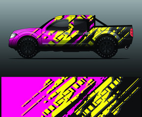 truck decal graphic wrap vector, abstract background