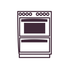 Isolated stove machine line style icon vector design