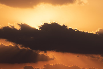 beautiful sunrise on the Jeju island