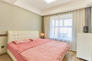 Renovated bedroom in model home