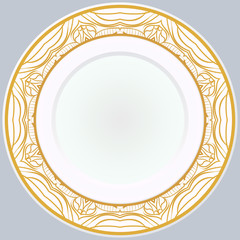 Pattern With Abstract Floral Round Ornament. Oriental Pattern. Indian, Moroccan, Mystic, Ottoman Motifs. Anti-Stress Therapy Pattern. Vector