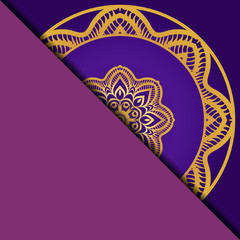 Mandala background for book cover, invitation. Vector illustration