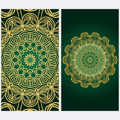 Design Vintage Cards With Floral Mandala Pattern And Ornaments. Template. Islam, Arabic, Indian, Mexican Ottoman Motifs. Hand Drawn Background. Fanstastic color.
