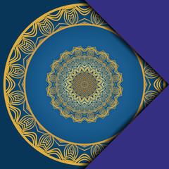 Abstract luxury background with mandala. Vector illustration. Ornament elegant invitation wedding card , invite.