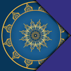 Abstract luxury background with mandala. Vector illustration. Ornament elegant invitation wedding card , invite.