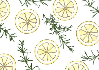 檸檬とローズマリー