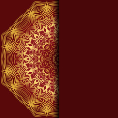 Mandala background for book cover, invitation. Vector illustration.