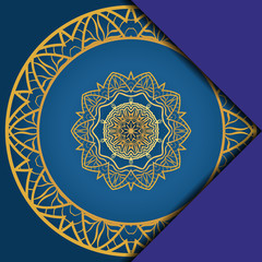 Abstract luxury background with mandala. Vector illustration. Ornament elegant invitation wedding card , invite.