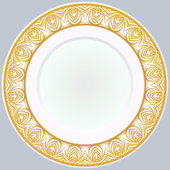 Pattern With Abstract Floral Round Ornament. Oriental Pattern. Indian, Moroccan, Mystic, Ottoman Motifs. Anti-Stress Therapy Pattern. Vector