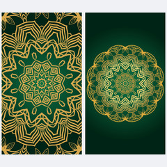 Design Vintage Cards With Floral Mandala Pattern And Ornaments. Template. Islam, Arabic, Indian, Mexican Ottoman Motifs. Hand Drawn Background. Fanstastic color.