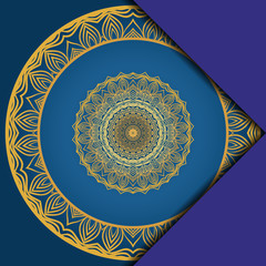 Abstract luxury background with mandala. Vector illustration. Ornament elegant invitation wedding card , invite.