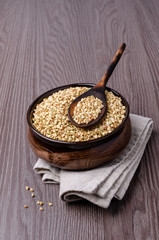 Green buckwheat grains