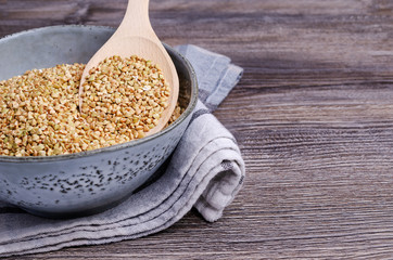 Green buckwheat grains