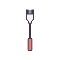 Isolated kitchen brush line and fill style icon vector design