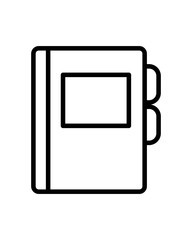 agend diary line style icon