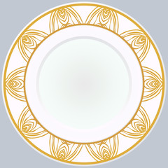 Pattern With Abstract Floral Round Ornament. Oriental Pattern. Indian, Moroccan, Mystic, Ottoman Motifs. Anti-Stress Therapy Pattern. Vector