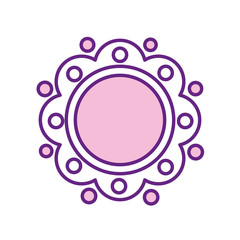 Isolated flower line style icon vector design