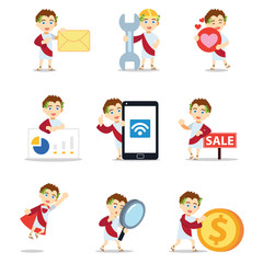 Set character of male Caesar in roman emperor historical figure.