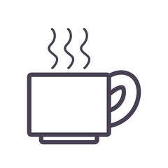 Isolated coffee mug gradient style icon vector design