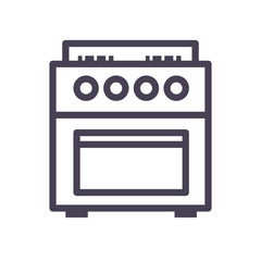 Isolated stove gradient style icon vector design