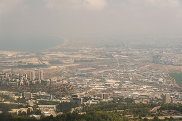 Haifa view from university observation deck