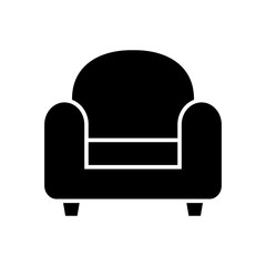 living chair - furniture icon vector design template