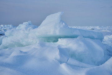 北海道網走市北浜　オホーツク海の流氷 © osap1111