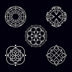 sacred circle geometry abstract design