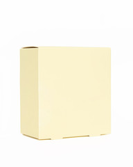 Yellow square box with white background