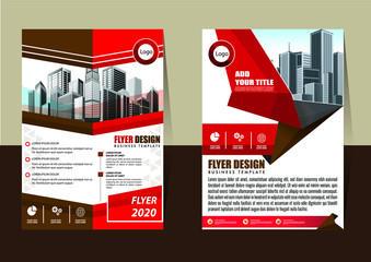   Brochure design, cover modern layout, annual report, poster, flyer in A4 with colorful triangles, geometric shapes for tech, science, market with light background