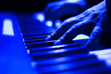 Man playing piano