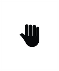 hand flat icon,vector best flat hand design icon.