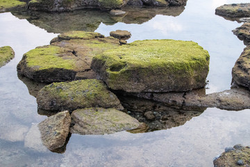 Beautiful stones on the Jeju island