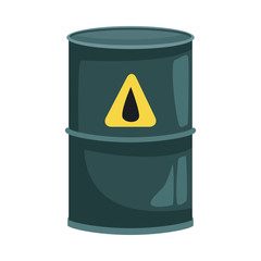 biohazard barrel container isolated icon