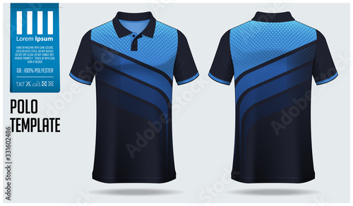 Download Polo T Shirt Mockup Template Design For Soccer Jersey Football Kit Or Sportswear Sport Uniform In Front View And Back View T Shirt Mock Up For Sport Club Fabric Pattern Vector Illustration