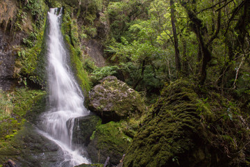 Fototapeta na wymiar Slow Fall Waterfall, New Zealand