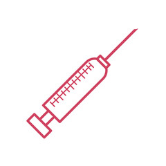 syringe icon, line style