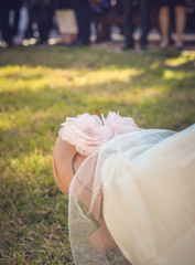 Skin-colored wedding shoes
