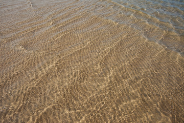 texture of sand and waves