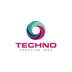 Technology Logo Icon Design Vector