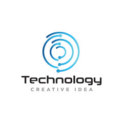 Technology Logo Icon Design Vector