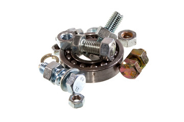 bolt set isolated on white background