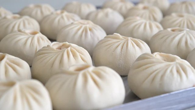 buuza process making factory traditional asian manti