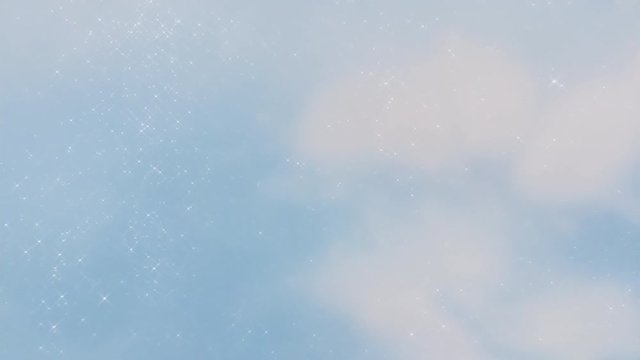 glitter particle drifting and twinkling on color background 